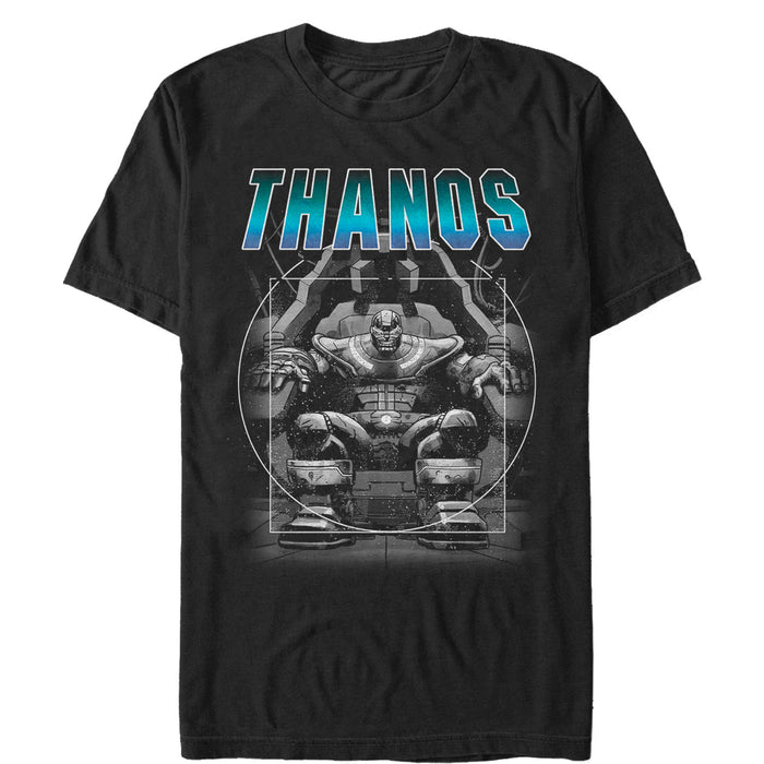 fifth sun Men's Marvel Thanos Throne T-Shirt