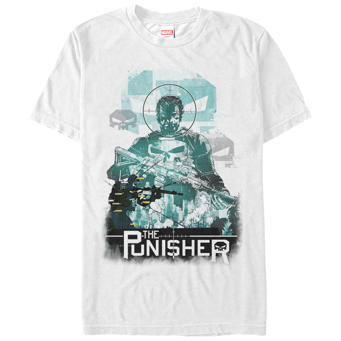 fifth sun Men's Marvel The Punisher Target T-Shirt
