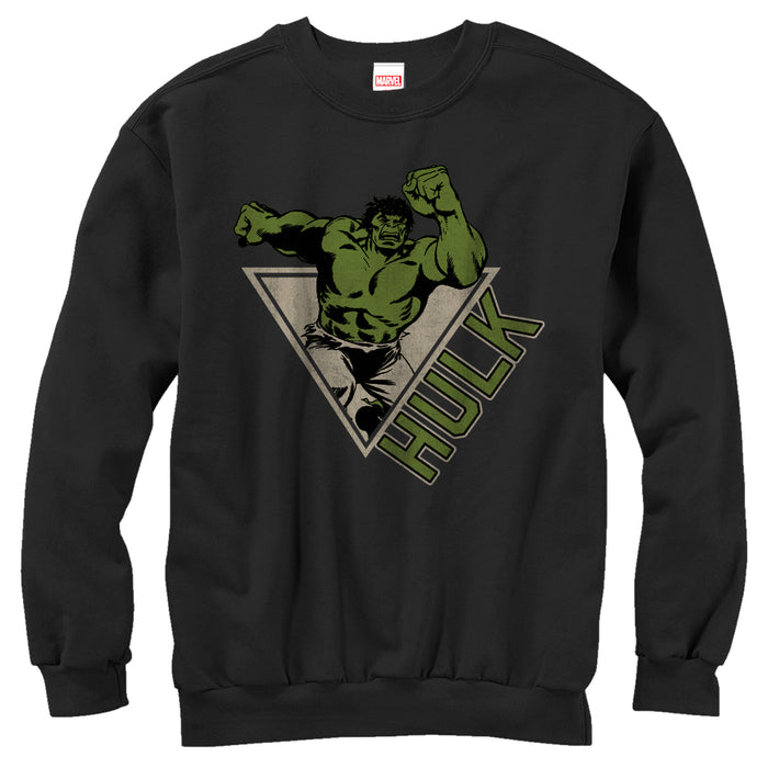 fifth sun Men's Marvel Triangle Hulk Sweatshirt