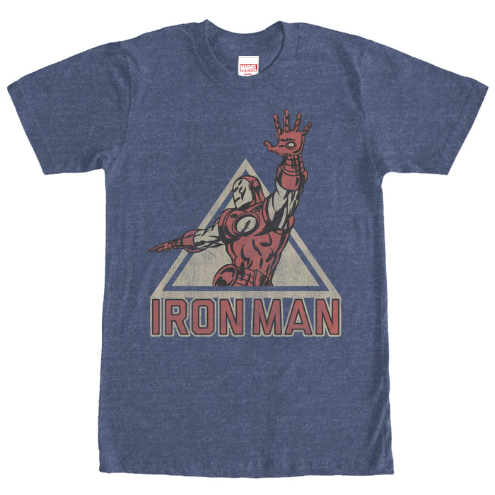 fifth sun Men's Marvel Triangle Iron Man T-Shirt
