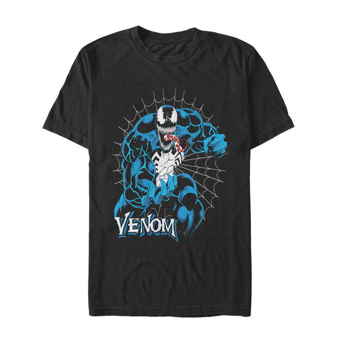 fifth sun Men's Marvel Venom Retro Web T-Shirt