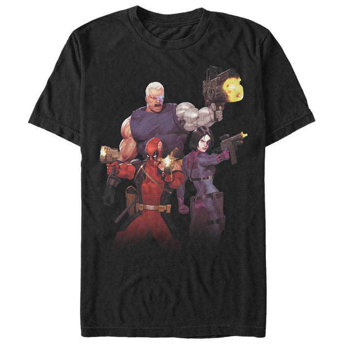 fifth sun Men's Marvel X-Force Trio T-Shirt