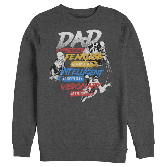 fifth sun Men's Marvel X-Men Dad Traits Sweatshirt