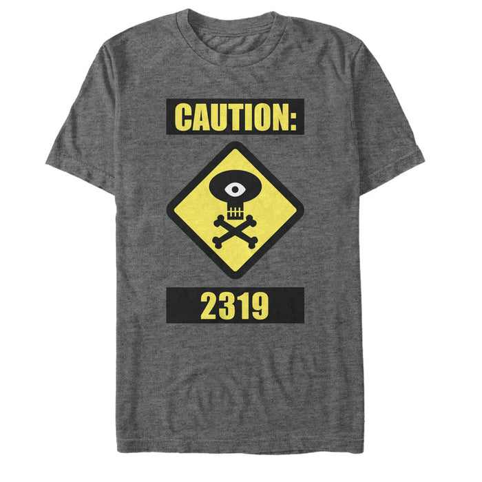 fifth sun Men's Monsters Inc Caution 2319 T-Shirt