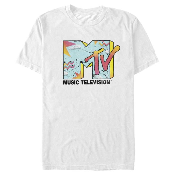 fifth sun Men's MTV 80s Print Logo T-Shirt