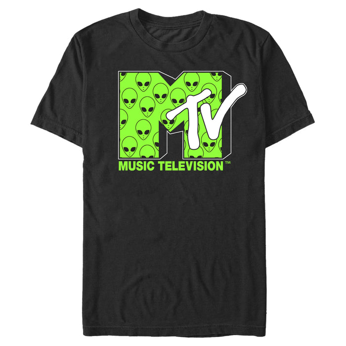 fifth sun Men's MTV Alien Logo T-Shirt