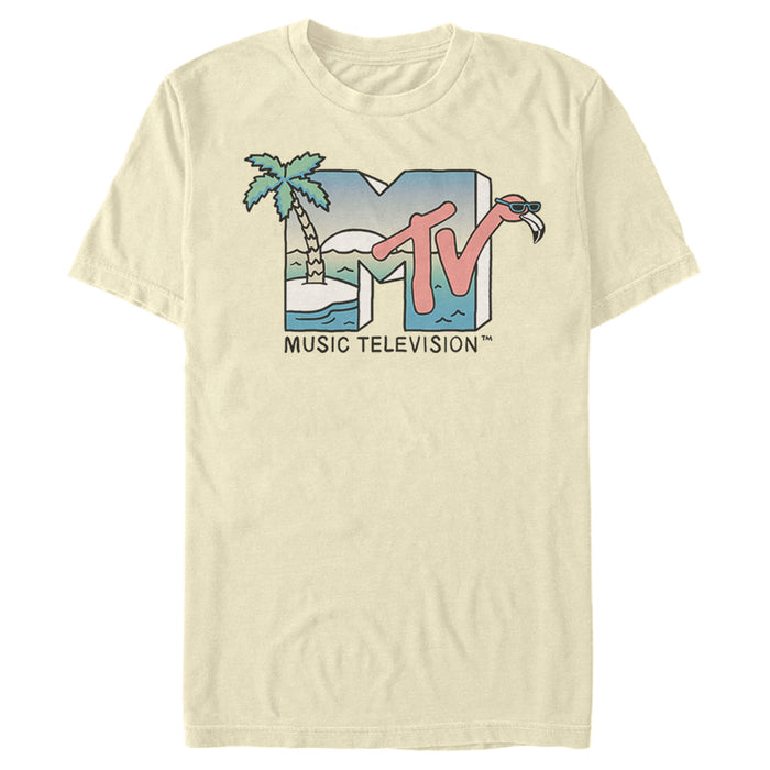 fifth sun Men's MTV Beach Vacation Logo T-Shirt