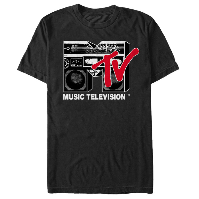 fifth sun Men's MTV Boombox Logo T-Shirt