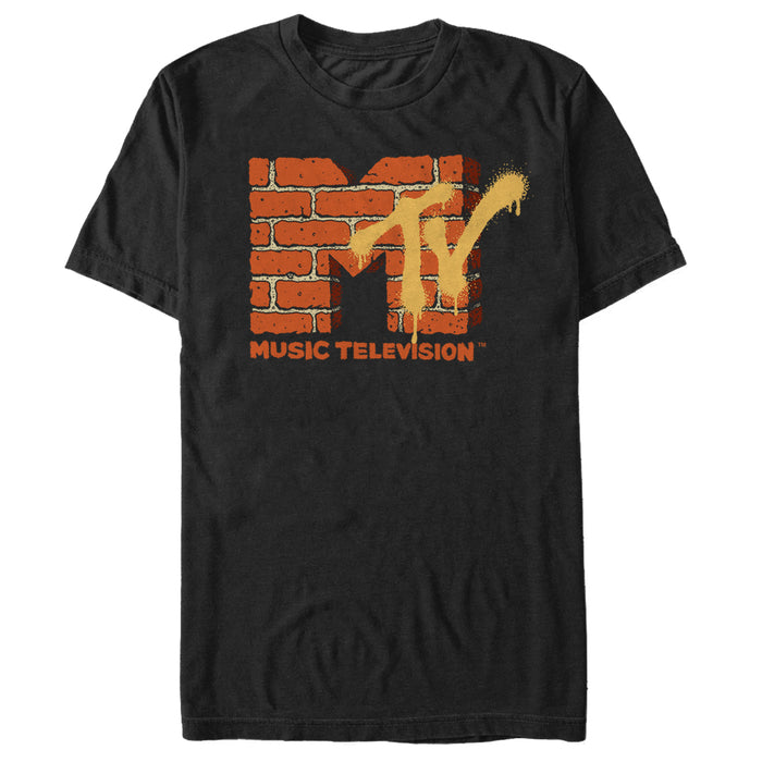 fifth sun Men's MTV Brick Logo T-Shirt