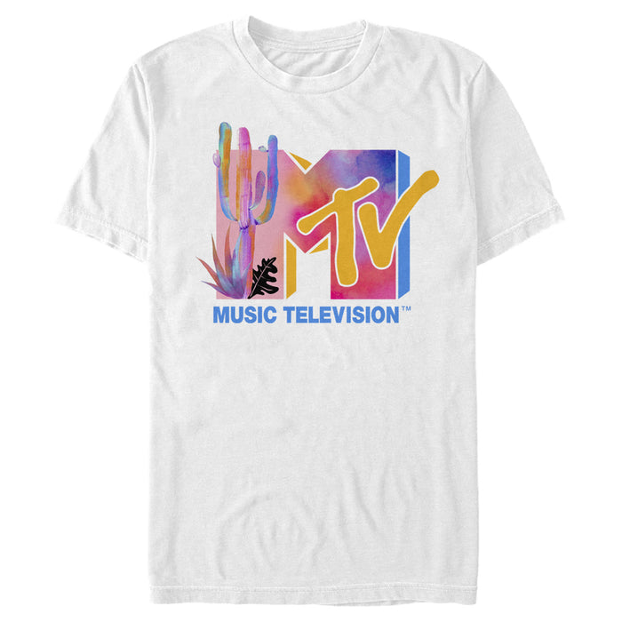 fifth sun Men's MTV Cactus and Aloe Logo T-Shirt
