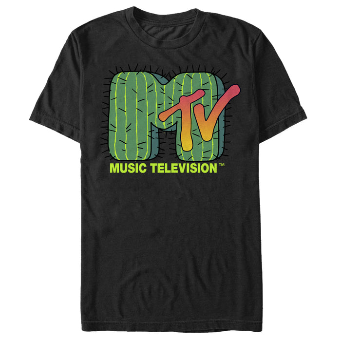 fifth sun Men's MTV Cactus Logo T-Shirt
