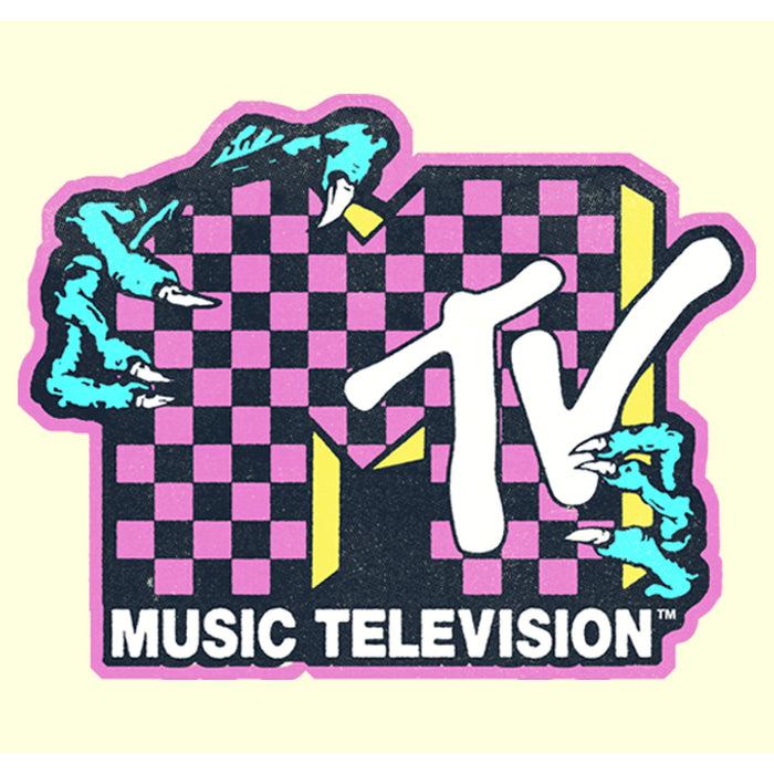 Fifth Sun Men's MTV Checker Dragon Logo T-Shirt