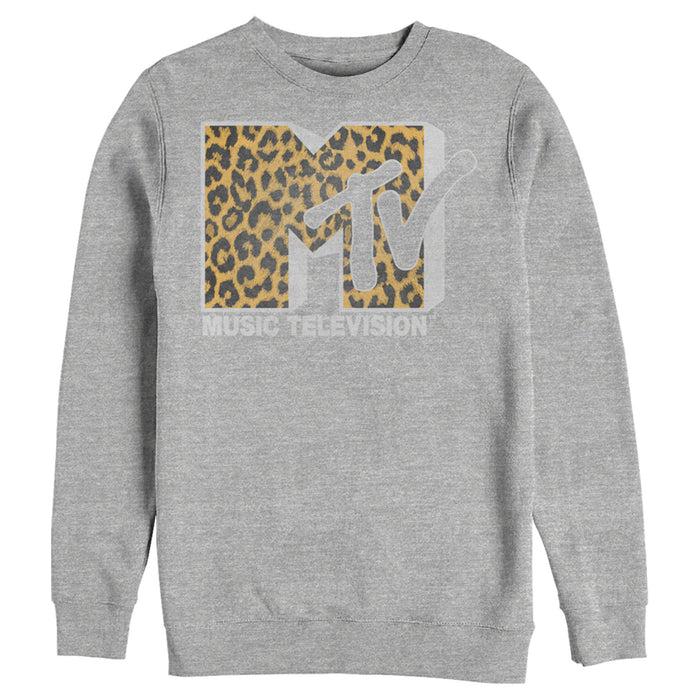 Fifth Sun Men's MTV Cheetah Print Logo Sweatshirt