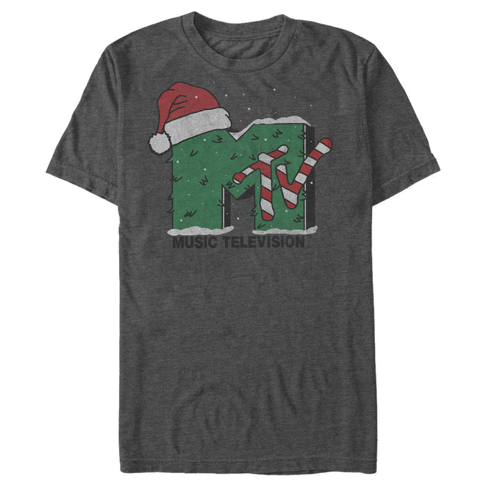 fifth sun Men's MTV Christmas Monster Logo T-Shirt