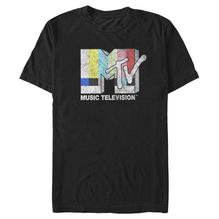 fifth sun Men's MTV Color Bars Logo T-Shirt