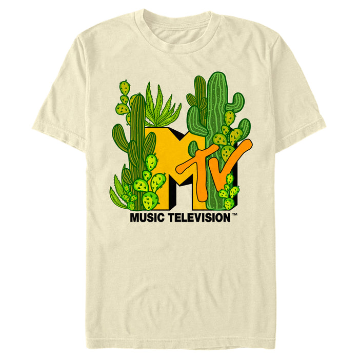 fifth sun Men's MTV Desert Cactus Logo T-Shirt
