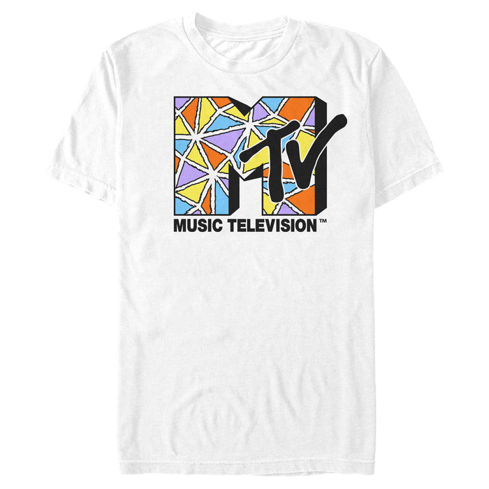 fifth sun Men's MTV Glass Collage Logo T-Shirt