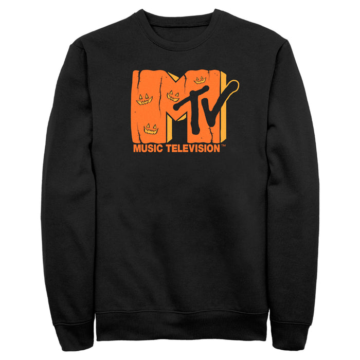 fifth sun Men's MTV Jack-o'-lantern Logo Sweatshirt