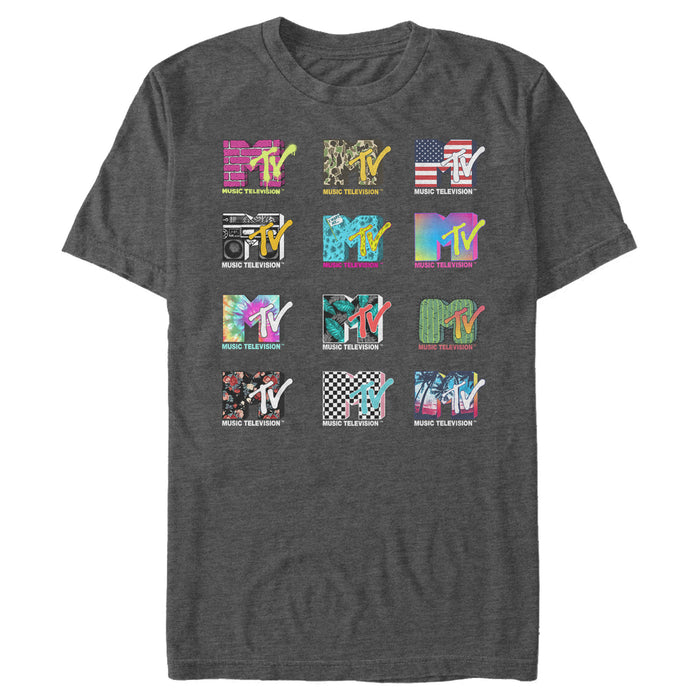 Fifth Sun Men's MTV Logo Grid T-Shirt