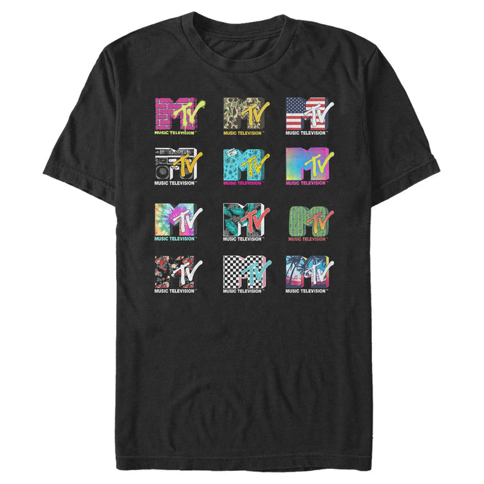 fifth sun Men's MTV Logo Grid T-Shirt