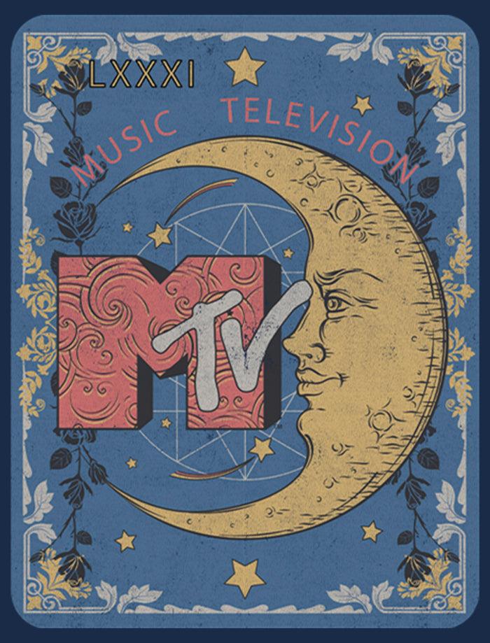 Fifth Sun Men's MTV Moon Line Drawing Logo T-Shirt