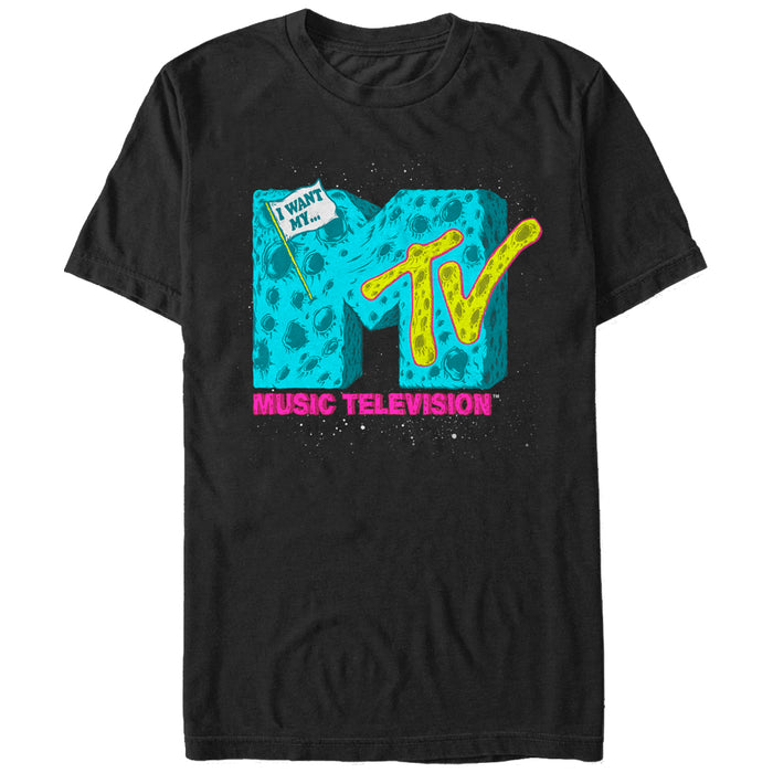 fifth sun Men's MTV Moon Logo T-Shirt