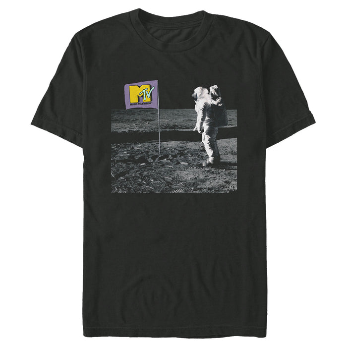 fifth sun Men's MTV Moonman Logo T-Shirt