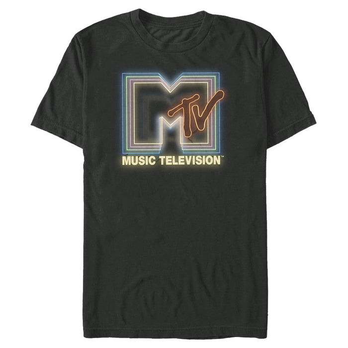 fifth sun Men's MTV Neon Array Logo T-Shirt