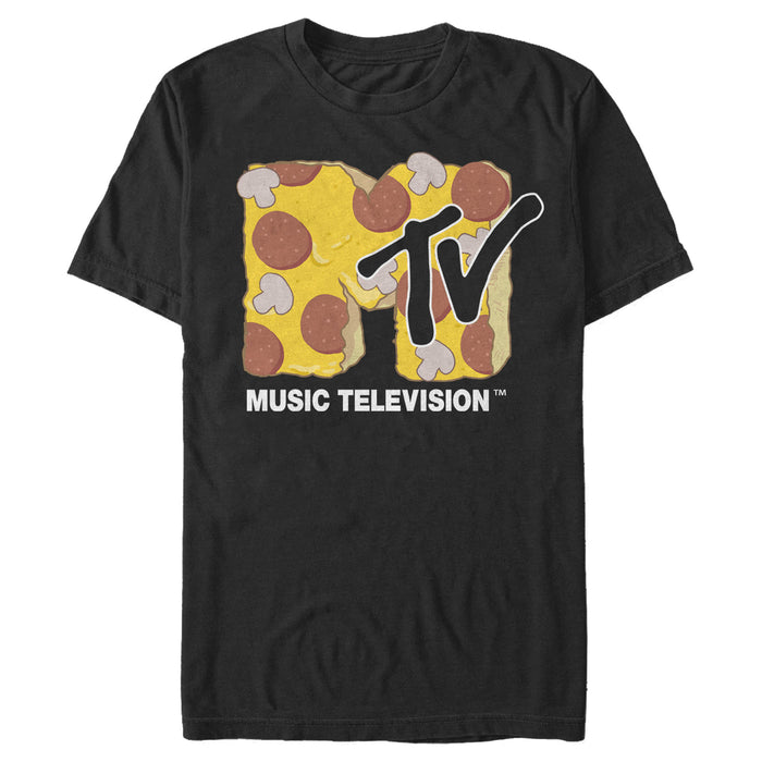 fifth sun Men's MTV Pizza Logo T-Shirt