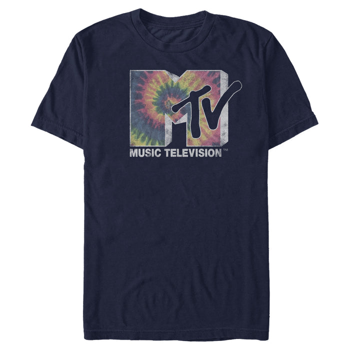 fifth sun Men's MTV Psychedelic Logo T-Shirt