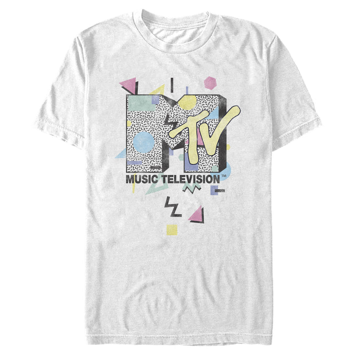 fifth sun Men's MTV Retro Pop Logo T-Shirt