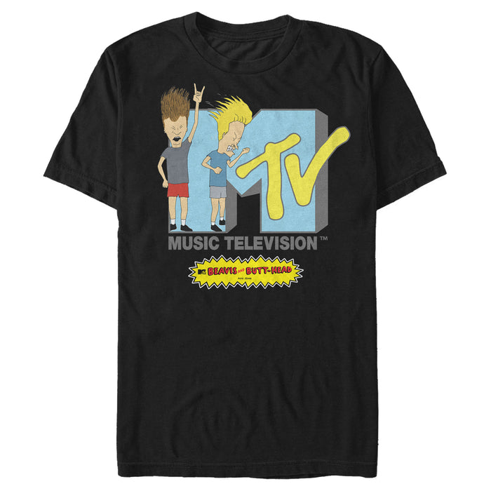 fifth sun Men's MTV Rock Logo T-Shirt