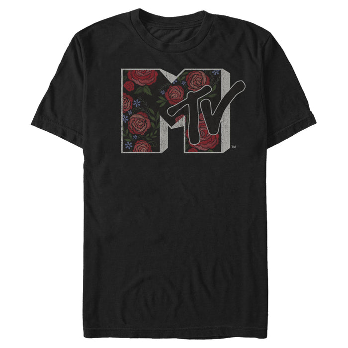 fifth sun Men's MTV Rose Decor Logo T-Shirt