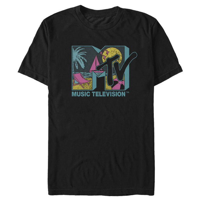 fifth sun Men's MTV Scene Beach Logo T-Shirt