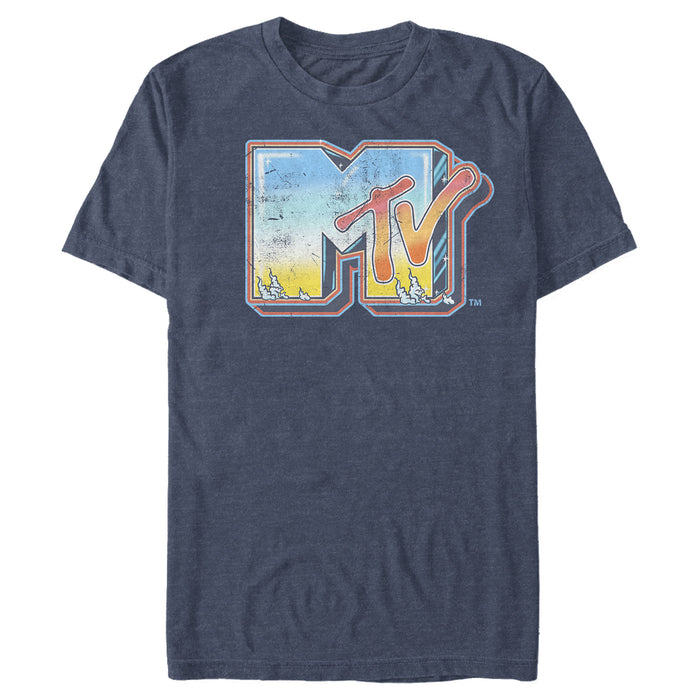Fifth Sun Men's MTV Shimmery Logo T-Shirt
