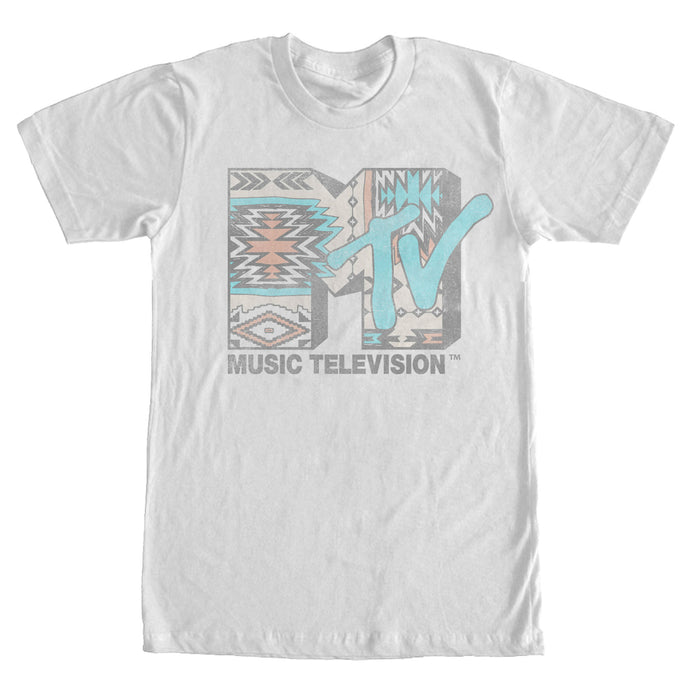 fifth sun Men's MTV Tapestry Logo T-Shirt