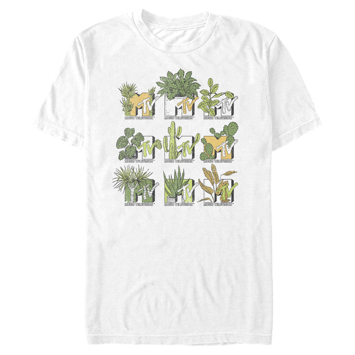 fifth sun Men's MTV Vegetation Grid Logo T-Shirt