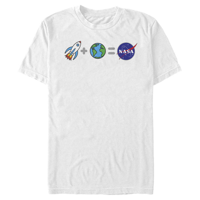 fifth sun Men's NASA Emoji Space Equation T-Shirt