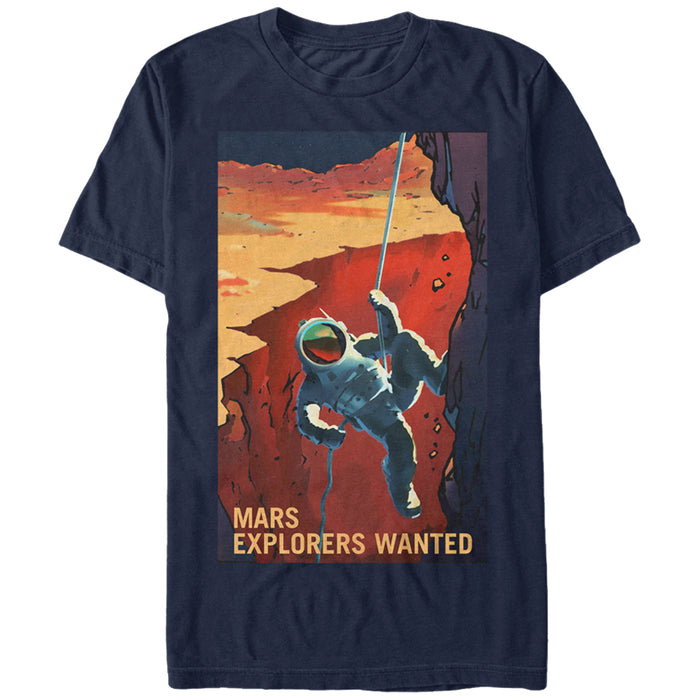 fifth sun Men's NASA Mars Explorers Wanted T-Shirt