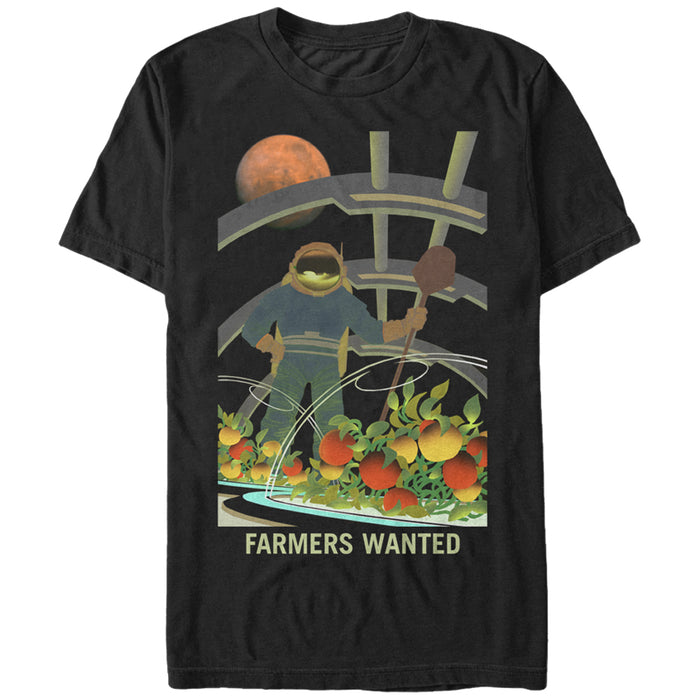 fifth sun Men's NASA Mars Farmers Wanted T-Shirt