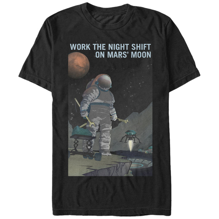 fifth sun Men's NASA Mars Night Shift T-Shirt