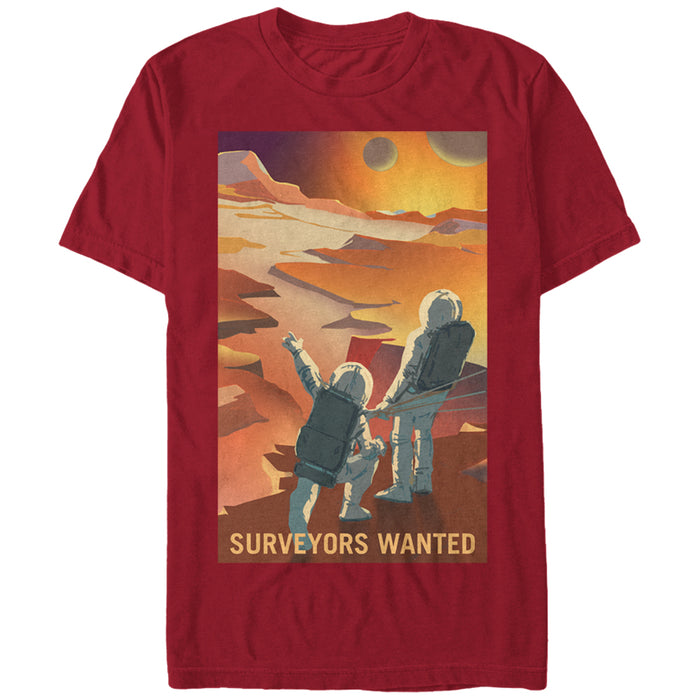 fifth sun Men's NASA Mars Surveyors Wanted T-Shirt
