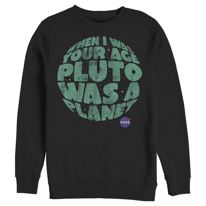 fifth sun Men's NASA Pluto Was A Planet Sweatshirt