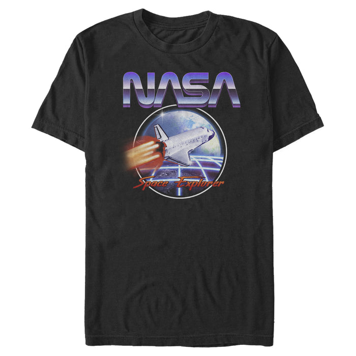fifth sun Men's NASA Retro Space Explorer T-Shirt
