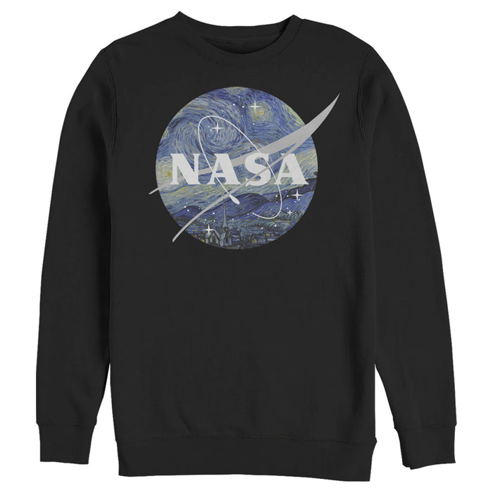 fifth sun Men's NASA Starry Night Logo Sweatshirt
