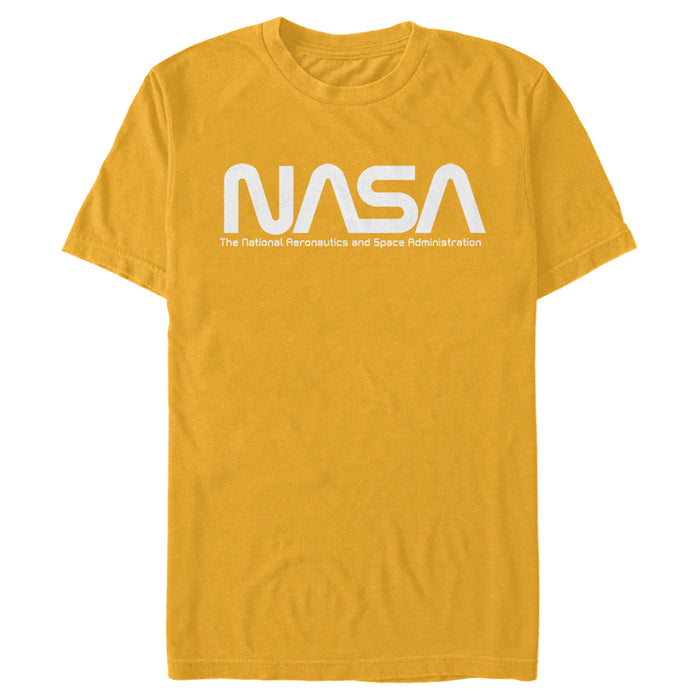 fifth sun Men's NASA Text Simple Logo T-Shirt