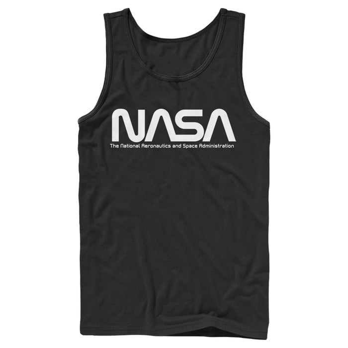 fifth sun Men's NASA Text Simple Logo Tank Top