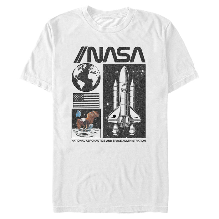 fifth sun Men's NASA Vintage Panels T-Shirt