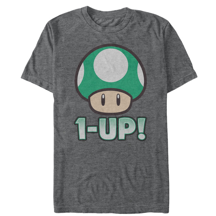 fifth sun Men's Nintendo 1-Up Mushroom T-Shirt