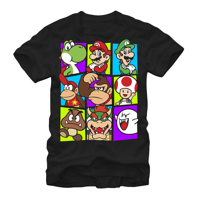 fifth sun Men's Nintendo Mario Cast T-Shirt